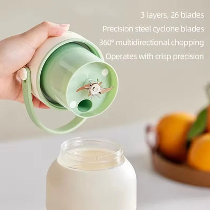 1100ML Portable Juicer Fresh Fruit Mixer 26 Blades