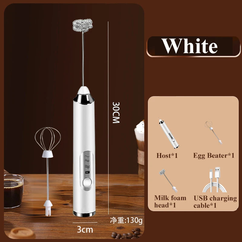 High Quality Wireless Electric Milk Frother Whisk Egg Beater