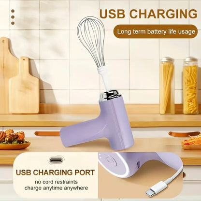 Electric Egg Beater Wireless Electric Food Mixer