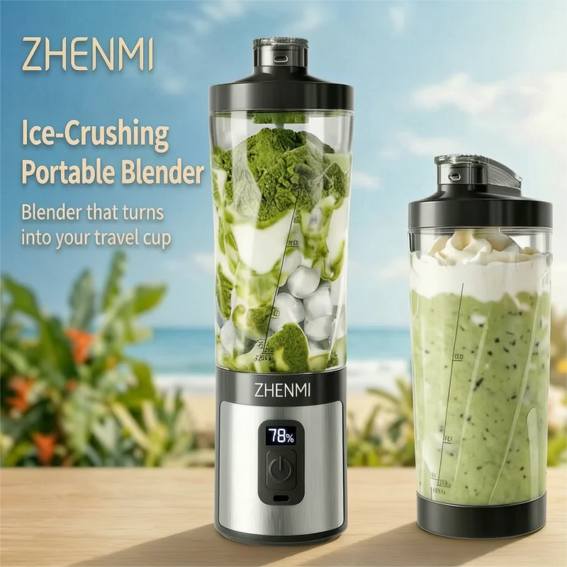 ZHENMI Personal Portable Blender with Digital