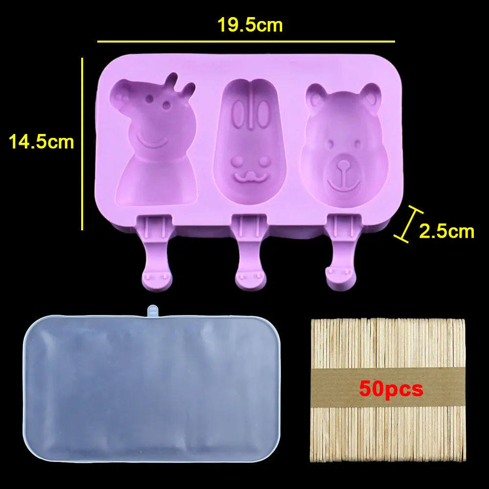 Silicone World DIY Ice Cream Silicone Molds Handheld