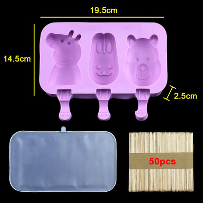 Silicone World DIY Ice Cream Silicone Molds Handheld