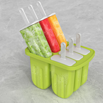 Silicone Popsicle Mold 6 Cavity Popsicles Molds