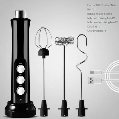 Wireless Egg Beater Kitchen Mixer Coffee Whisk Blender Tool for Home Use