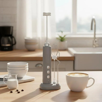 Rechargeable Handheld Milk Frother Mini Electric Mixer