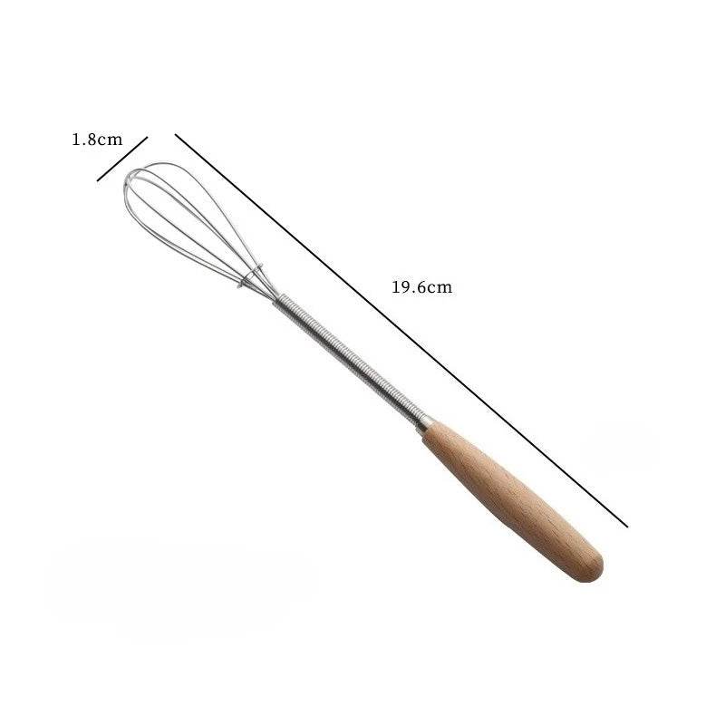 Whisk with Solid Wood Handle Kitchen