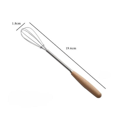 Whisk with Solid Wood Handle Kitchen