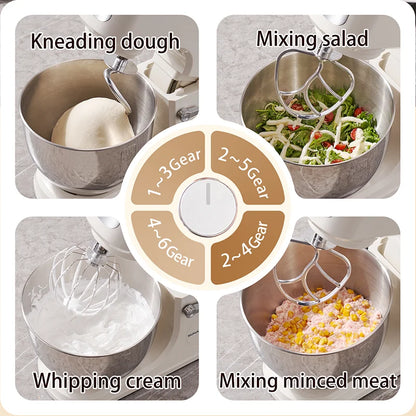 SUNATUR 8L Stand Mixer 2000W,Stainless Steel Bowl