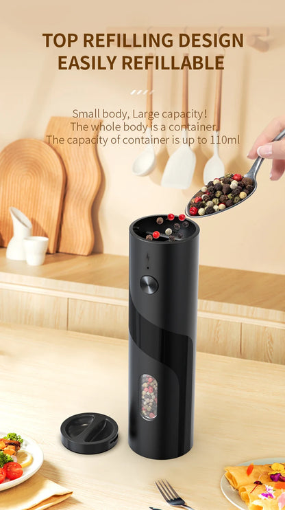 Electric Salt And Pepper Grinder Rechargeable Spice Grinders