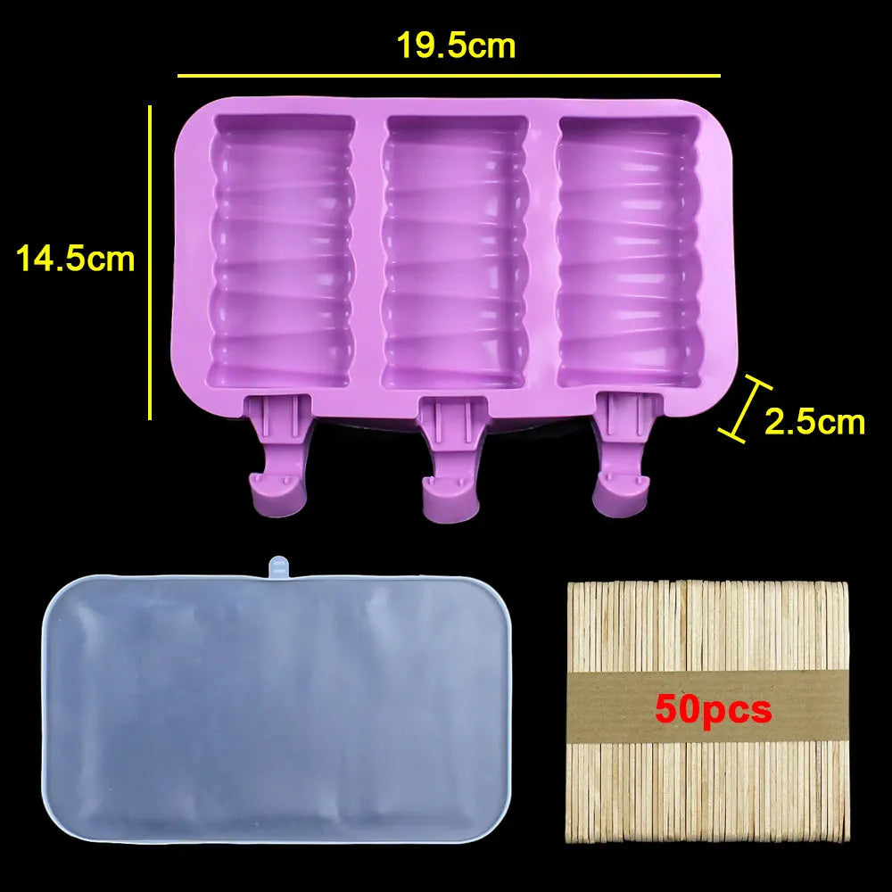 Silicone World DIY Ice Cream Silicone Molds Handheld