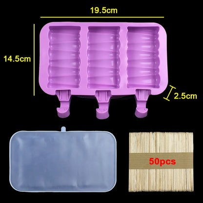 Silicone World DIY Ice Cream Silicone Molds Handheld