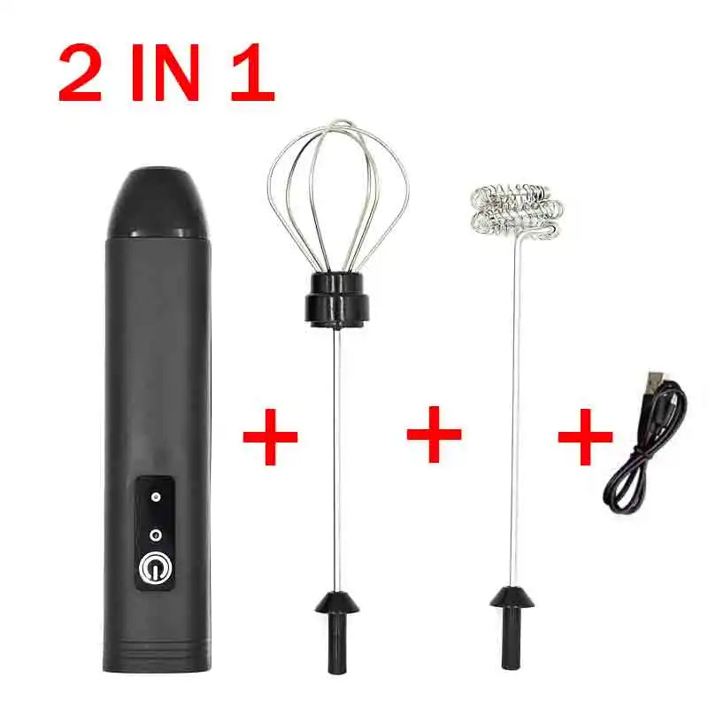 Gbbma Electric Milk Frother Handheld Egg Beater