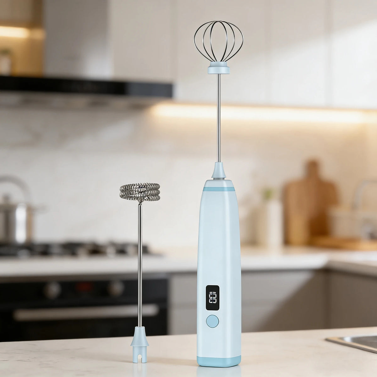 Cordless Handheld Milk Frother for Camping Coffee Frother