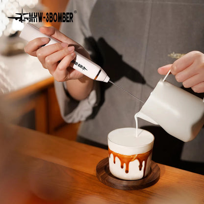 1 Set of Coffee Frother, Milk Frother, Portable Egg Beater, 3-Speed Dual Stick Rechargeable Cake Cream Mixer, Kitchen Blender