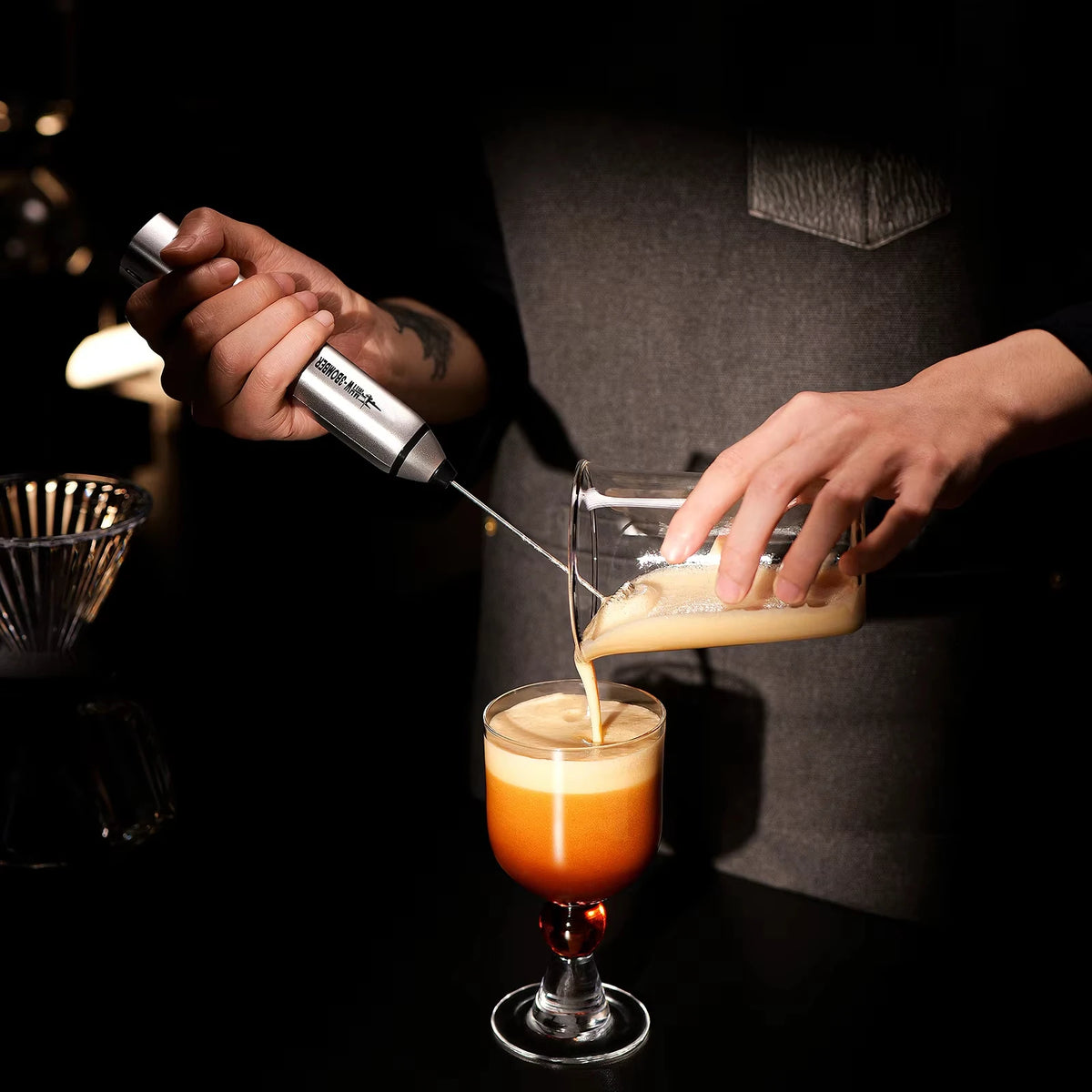 1 Set of Coffee Frother, Milk Frother, Portable Egg Beater, 3-Speed Dual Stick Rechargeable Cake Cream Mixer, Kitchen Blender
