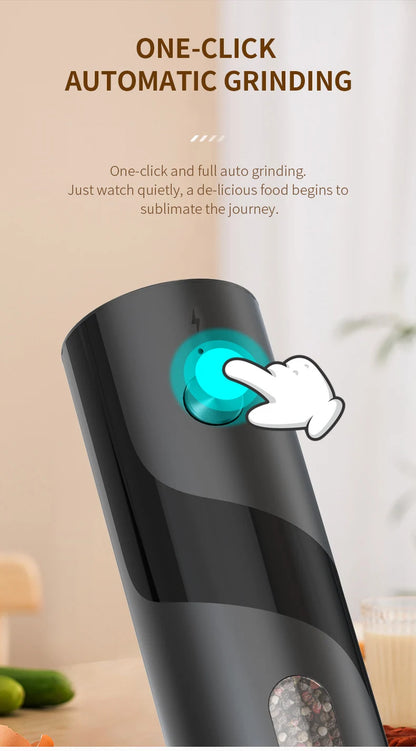 Electric Salt And Pepper Grinder Rechargeable Spice Grinders