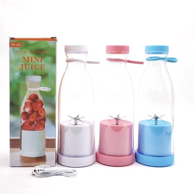 420ml Electric Juicer Mini Wine Bottle Blender Fruit Mixers
