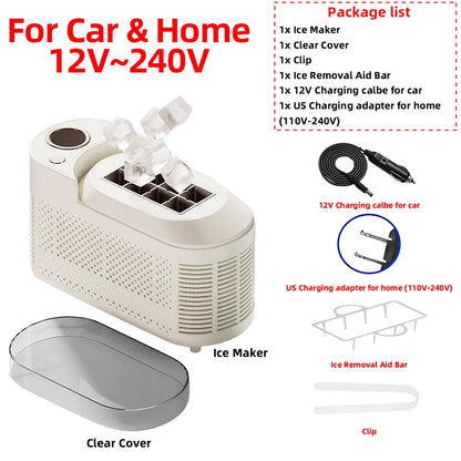 Machine 8 Ice Cubes Ready in 15 Mins For Home/Kitchen/Camping/