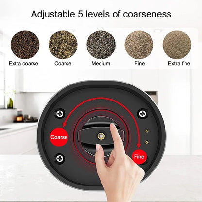 Electric Salt and Pepper Grinder Set With Led Light USB Rechargeable