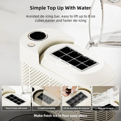 Machine 8 Ice Cubes Ready in 15 Mins For Home/Kitchen/Camping/