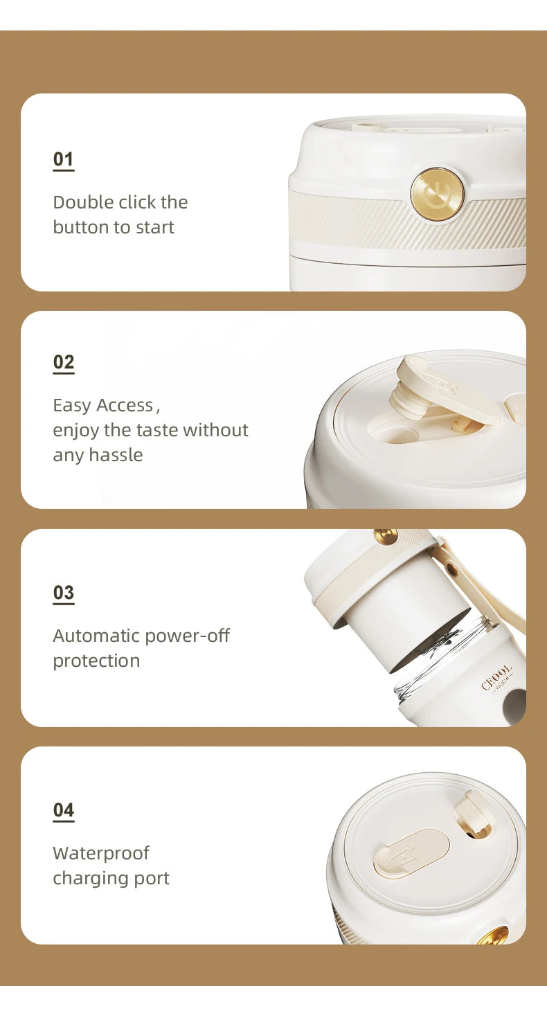 Portable Blender Electric Juicer Machine Mini Juice Maker