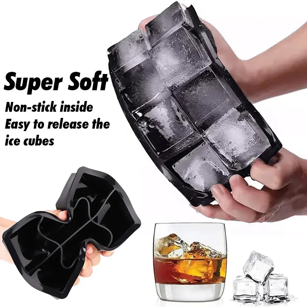 Ice Cube Tray Silicone Ice Ball Freezer Mold Square Ice Cube Maker