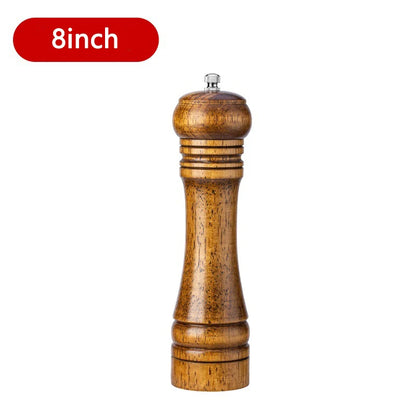 5/8/10 Inch Salt and Pepper Mills Solid Wood Spice Grain Grinder