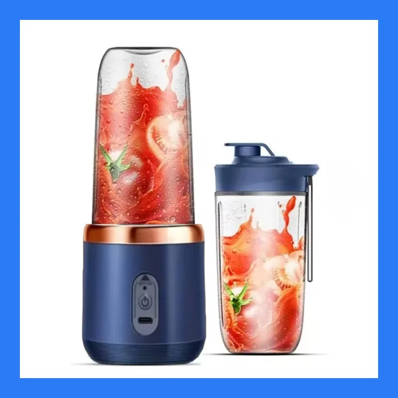 Double Cup Portable Blender USB Juicer Fruit Mixer
