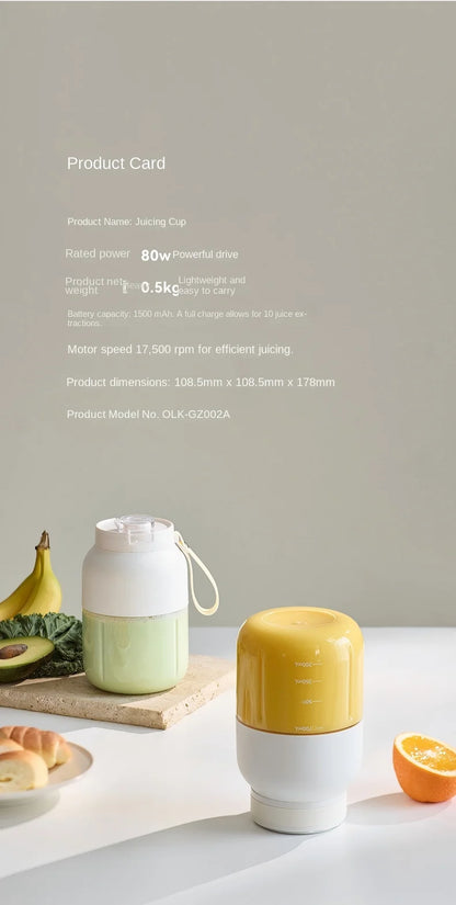 Portable Digital Display Fruit Juicer Blender Ice Blender