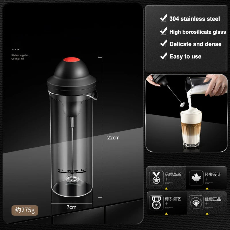 Mixing Head Coffee Stirrer 400ml Household Milk Frother