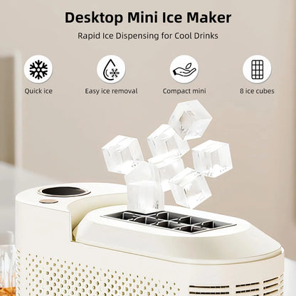 Machine 8 Ice Cubes Ready in 15 Mins For Home/Kitchen/Camping/