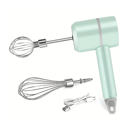 Cordless Electric Hand Mixer USB Rechargeable Handheld