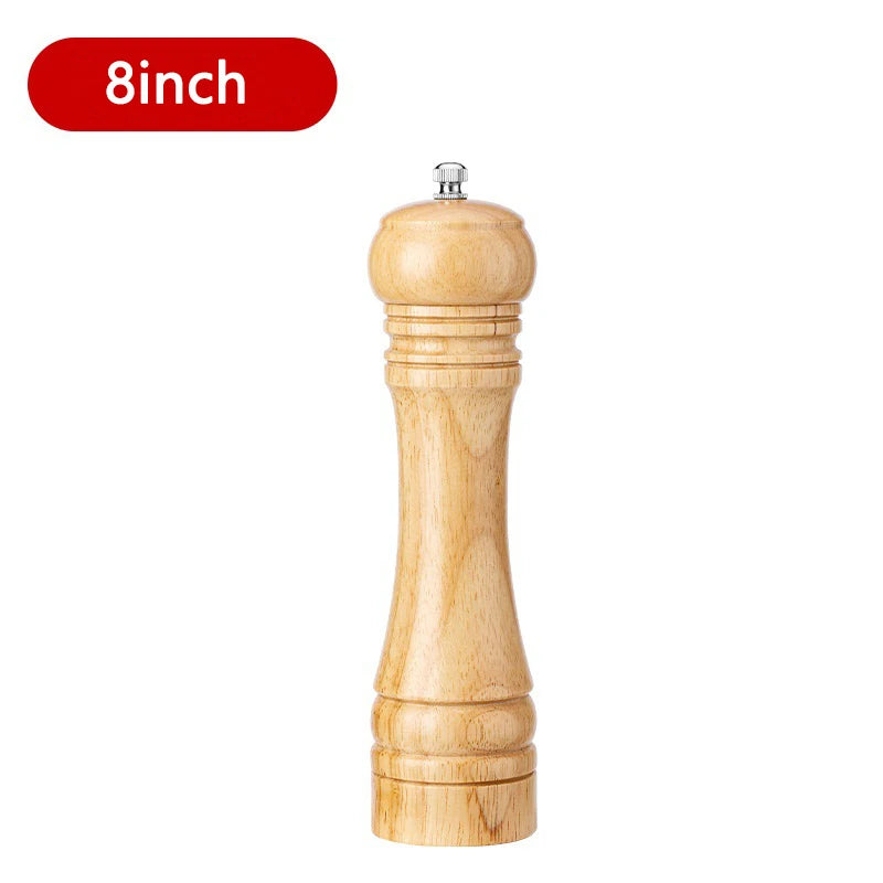 5/8/10 Inch Salt and Pepper Mills Solid Wood Spice Grain Grinder
