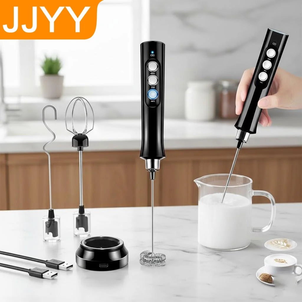 Wireless Egg Beater Kitchen Mixer Coffee Whisk Blender Tool for Home Use