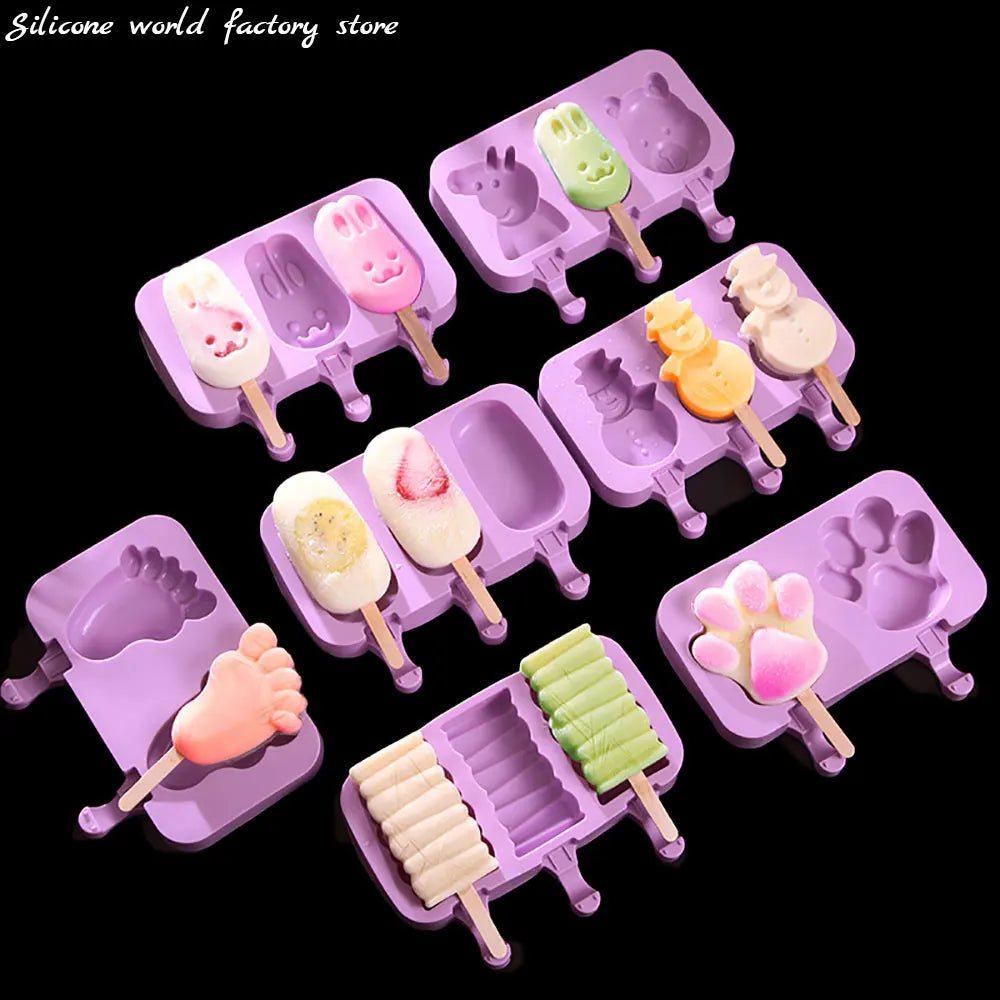 Silicone World DIY Ice Cream Silicone Molds Handheld