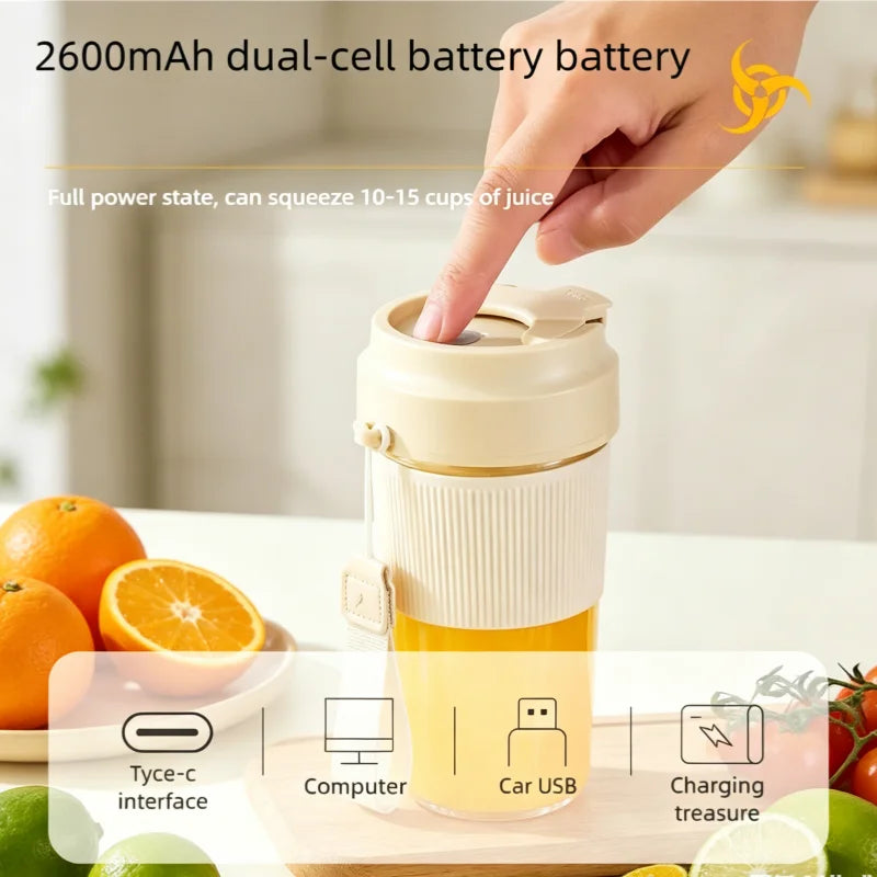 350ml Electric Juicer Cup 38 Blades Blender Milkshake