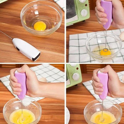 Electric Egg Beater Milk Drink Coffee Whisk Stirrer Mini Milk Frother