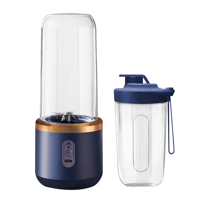 Double Cup Portable Blender USB Juicer Fruit Mixer