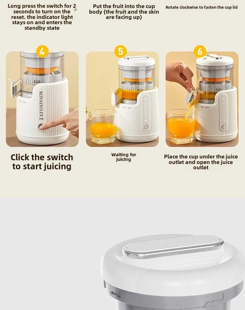 Large-Diameter Orange Juicer Juice And Pulp Separator