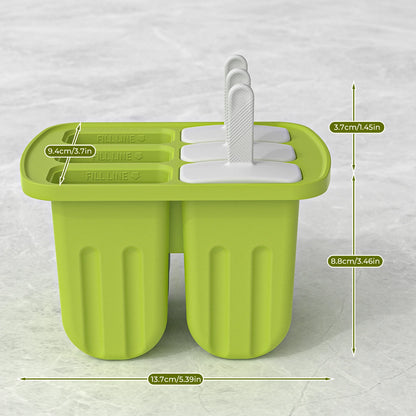 Silicone Popsicle Mold 6 Cavity Popsicles Molds