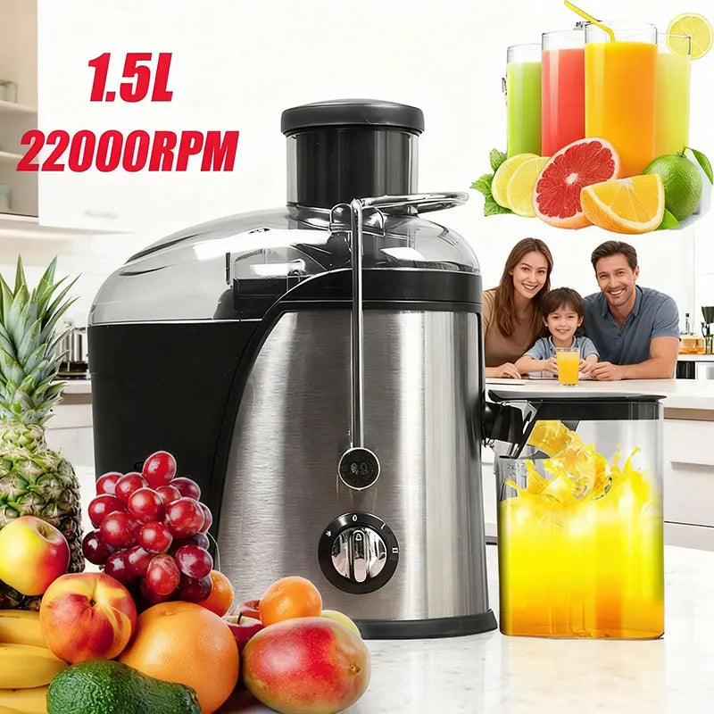 1.5L Stainless Steel Fruit Vegetable Centrifugal Juicer