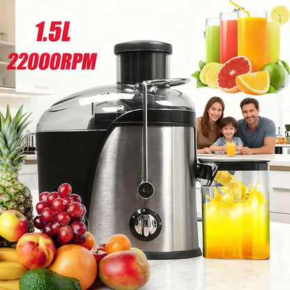 1.5L Stainless Steel Fruit Vegetable Centrifugal Juicer