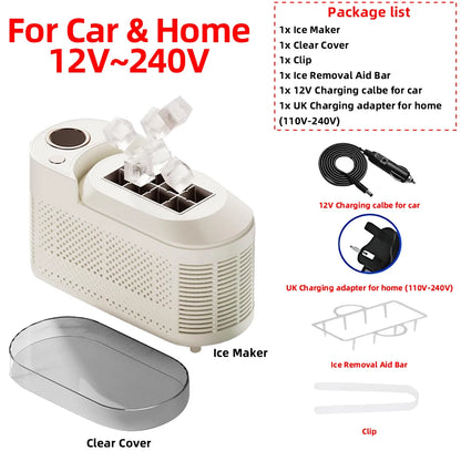 Machine 8 Ice Cubes Ready in 15 Mins For Home/Kitchen/Camping/