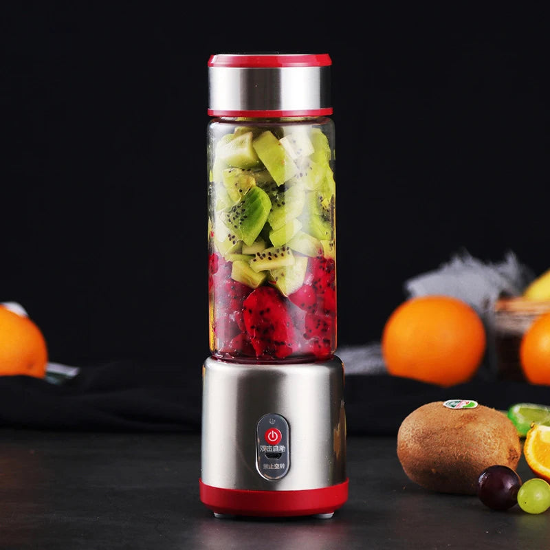 USB Rechargeable Electric Mixer Fruit Orange Milkshake Juice Maker Machine