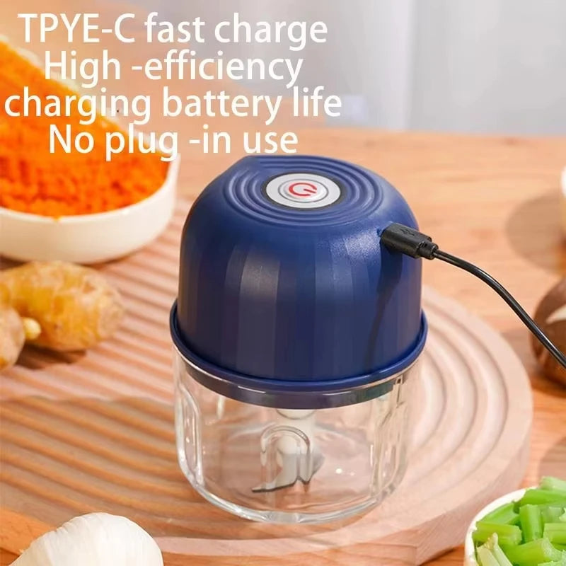 260ML Electric Meat Grinder, Rotary Garlic Grinder