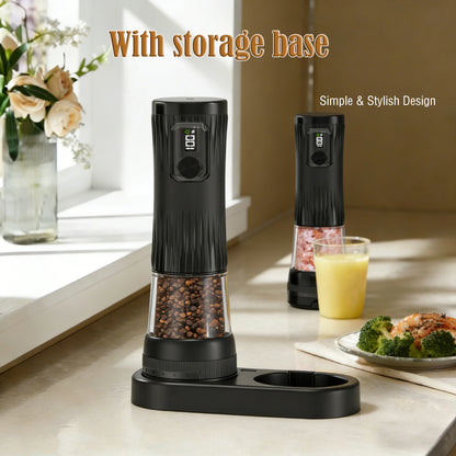 USB Rechargeable Electric Salt and Pepper Grinder