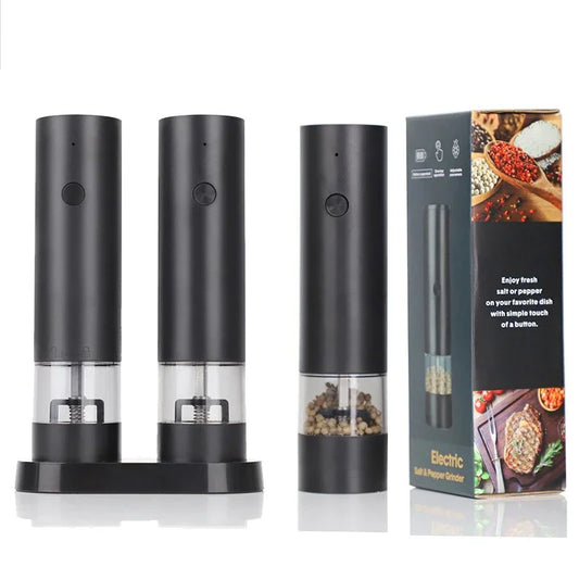 Adjustable Coarseness Large Capacity Electric Pepper Grinder Salt Pepper
