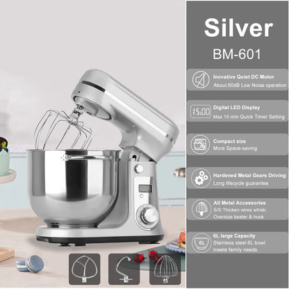 BioloMix Kitchen Food Stand Mixer, Blender, Quiet Motor, Cream Egg