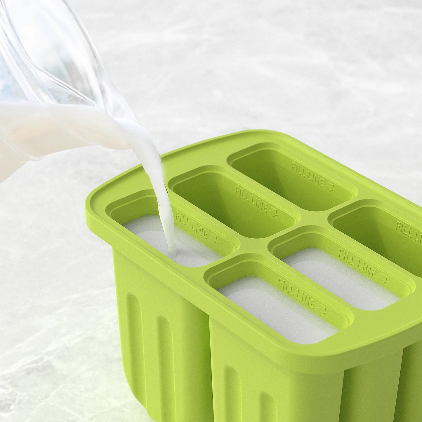 Silicone Popsicle Mold 6 Cavity Popsicles Molds