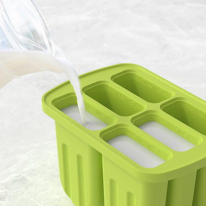 Silicone Popsicle Mold 6 Cavity Popsicles Molds